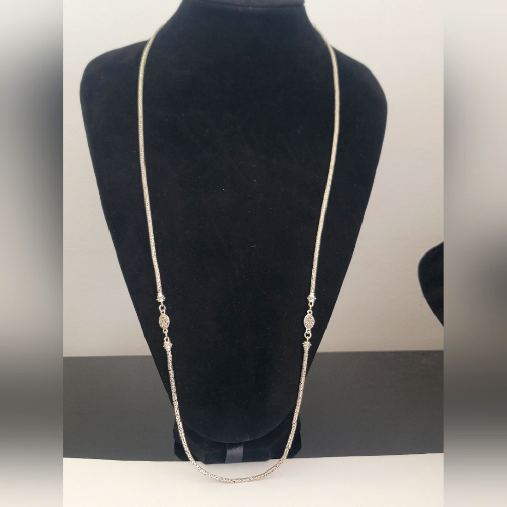 Sarda Bali Artisan Solid Sterling Silver Woven Ch… - image 2